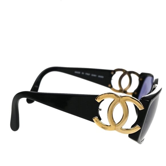 CHANEL CC Logos Sunglasses Eye Were Plastic Metal Black 02461 30RL758 main image 11